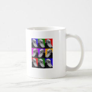Taza De Café Regalos del arte pop de Charles Darwin para todas
