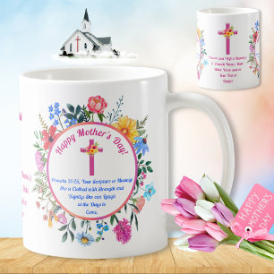 Taza De Café Regalos del Día de la Madre en BURCO para la Igles