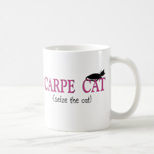 Taza De Café Regalos del gato de Carpe (agarre el gato)