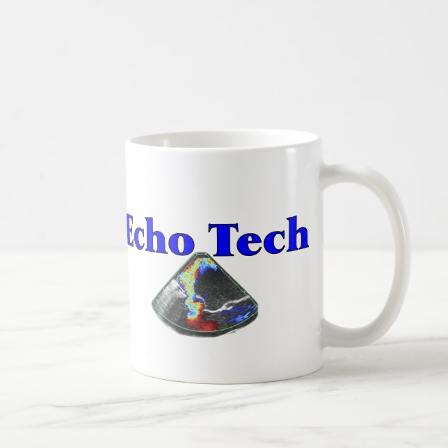 Taza De Café Regalos del técnico del eco (tecnología cardiaca (Derecha)