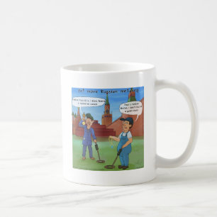 Taza De Café Regalos Divertidos de Metal Ruso por Rick London
