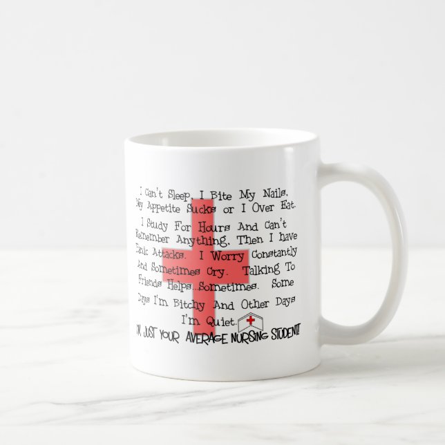 Taza De Café Regalos divertidos del estudiante medio de la (Derecha)