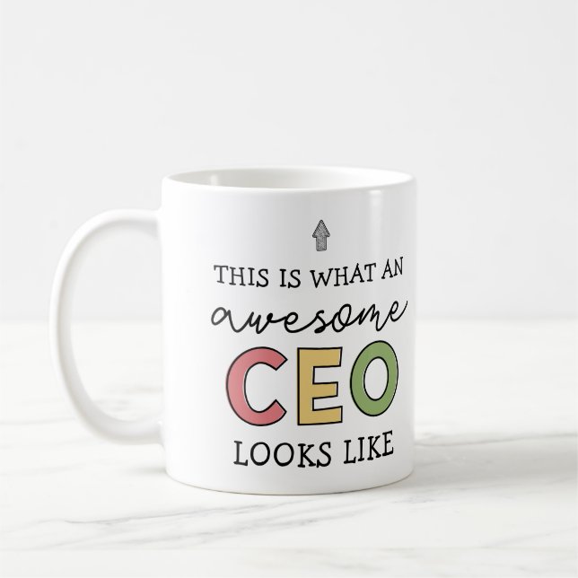 Taza De Café Regalos divertidos para el CEO | Impresionante Dir (Izquierda)
