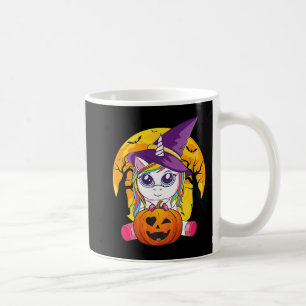 Taza De Café Regalos divertidos retro de Halloween Chica de uni