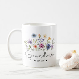 Taza De Café Regalos Floral Abuela Baby Invitación Est 2025
