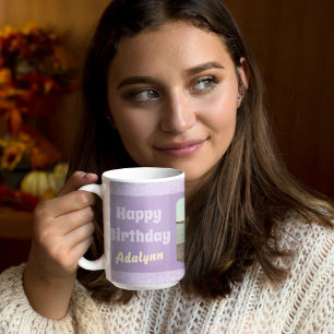 Taza De Café Regalos fotográficos personalizados para violeta d