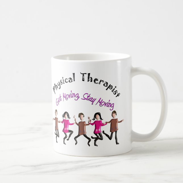 Taza De Café Regalos "Get móvil, mudanza del terapeuta físico (Derecha)