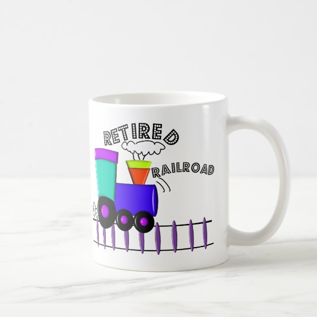 Taza De Café Regalos jubilados del trabajador del ferrocarril (Derecha)