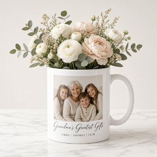Taza De Café Regalos más grandes de la abuela personalizados pa