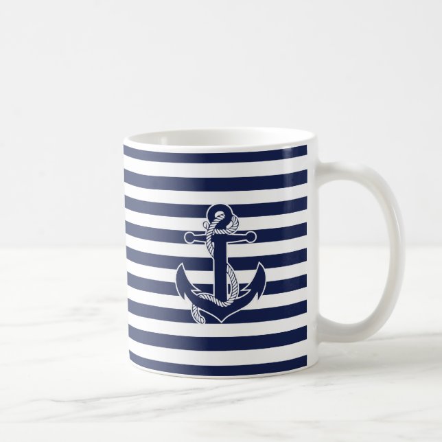 Taza De Café Regalos Náuticos Temáticos Clásicos de Mugs Anchor (Derecha)