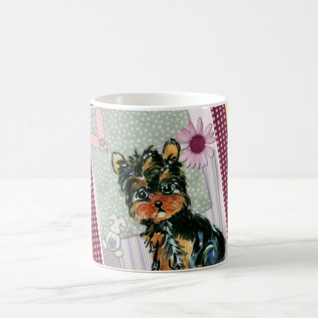 TAZA DE CAFÉ REGALOS NAVIDEÑOS DE YORKIES (Centro)