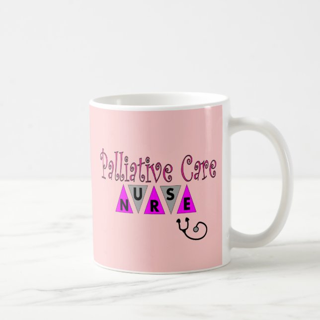 Taza De Café Regalos paliativos de la enfermera del cuidado (Derecha)