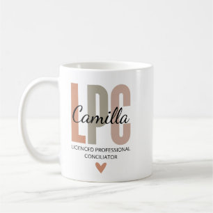 Taza De Café Regalos para Consejero Profesional Licenciado, Ter