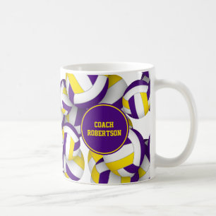 Taza De Café regalos para entrenador de equipo de voleibol de c