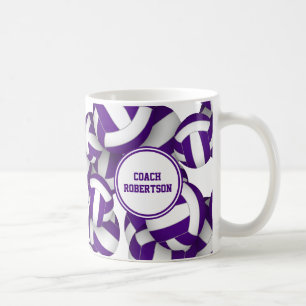 Taza De Café regalos para entrenador de equipo de voleibol de c
