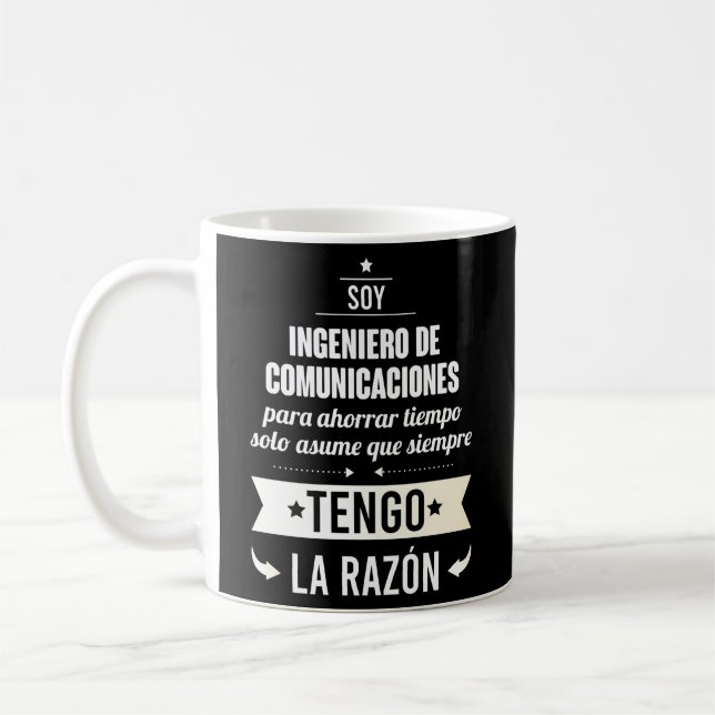 Taza De Café Regalos Para Ingeniero De Comunicaciones - (Izquierda)