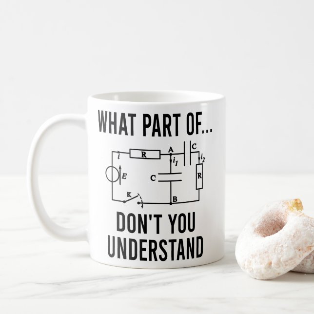 Taza De Café regalos para ingeniero eléctrico, regalos y electr (Con donut)