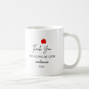 Taza De Café Regalos para maestros arcoíris de útiles escolares