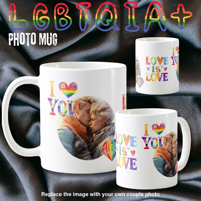 Taza De Café Regalos para parejas homosexuales LGBTQIA personal (Subido por el creador)
