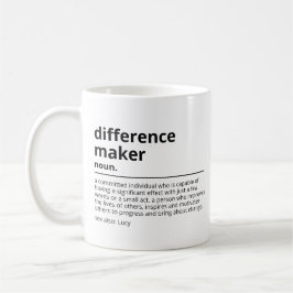 Taza De Café Regalos para quien marca la diferencia - Regalo de