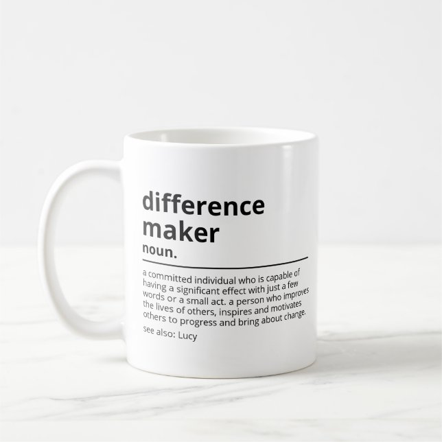 Taza De Café Regalos para un fabricante de diferencias - Regalo (Izquierda)