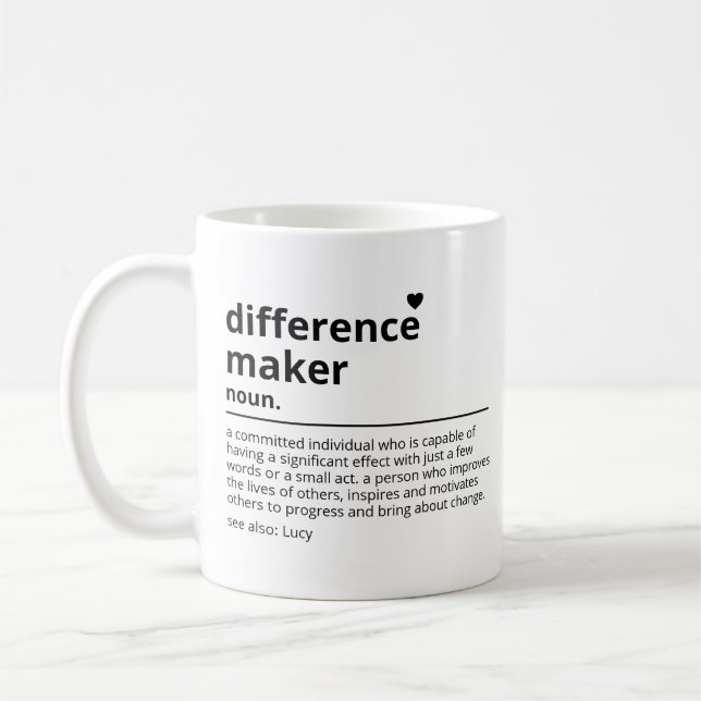 Taza De Café Regalos para un fabricante de diferencias - Regalo (Izquierda)