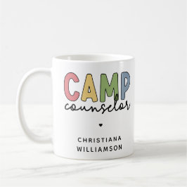 Taza De Café Regalos personalizados de consejero de campamento
