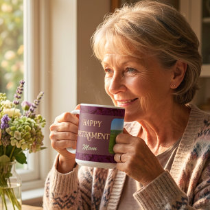 Taza De Café Regalos Personalizados de Feliz Jubilación para Ma
