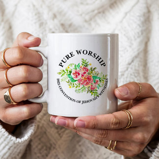 Taza De Café Regalos personalizados de la Convención JW Adoraci