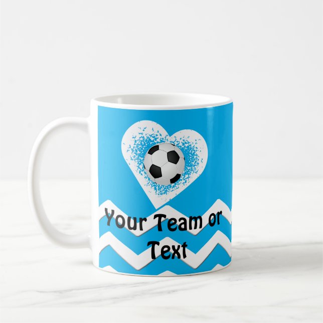 Taza De Café Regalos personalizados del fútbol para los (Izquierda)