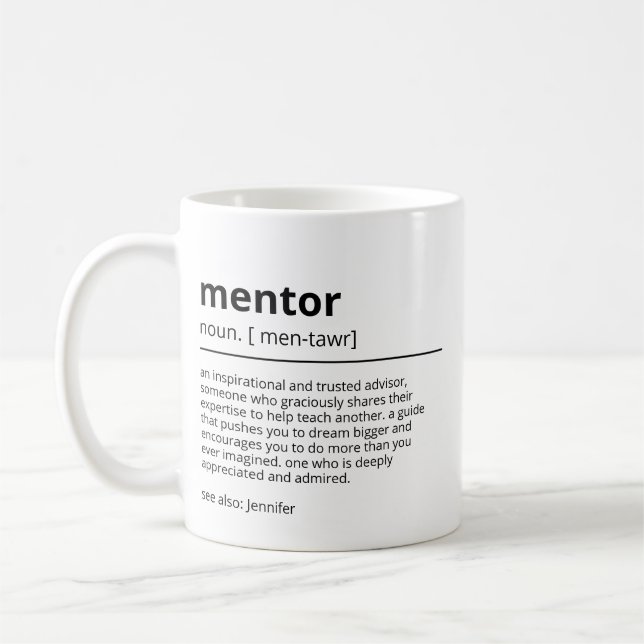 Taza De Café Regalos personalizados para mentor - Regalos de ag (Izquierda)