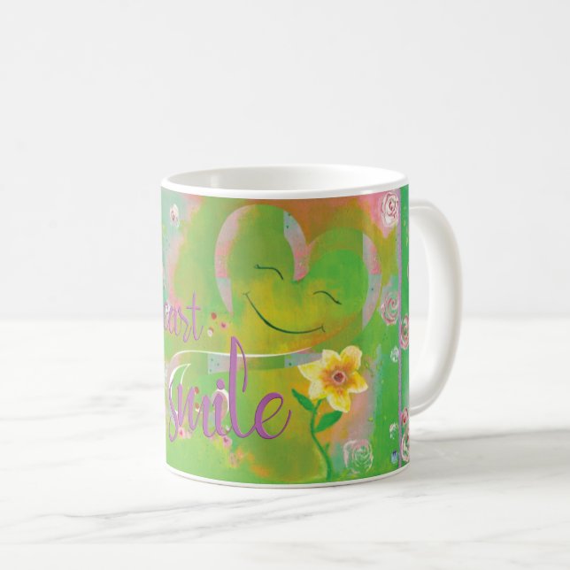 Taza De Café Regalos que te hacen sonreír (Anverso derecho)