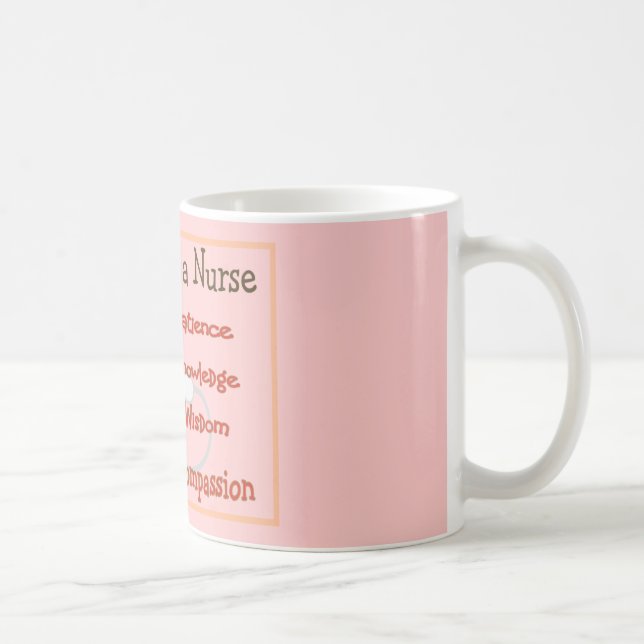 Taza De Café Regalos "receta de la enfermera para una enfermera (Derecha)