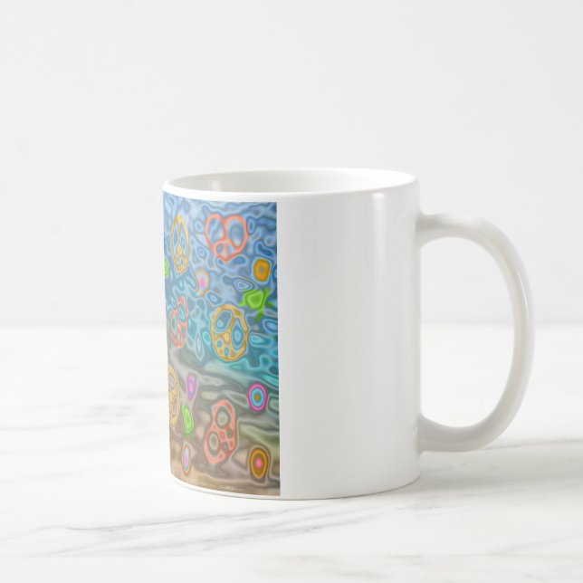 Taza De Café Regalos Retro 60 Pacíficos de ropa de vida oceánic (Derecha)