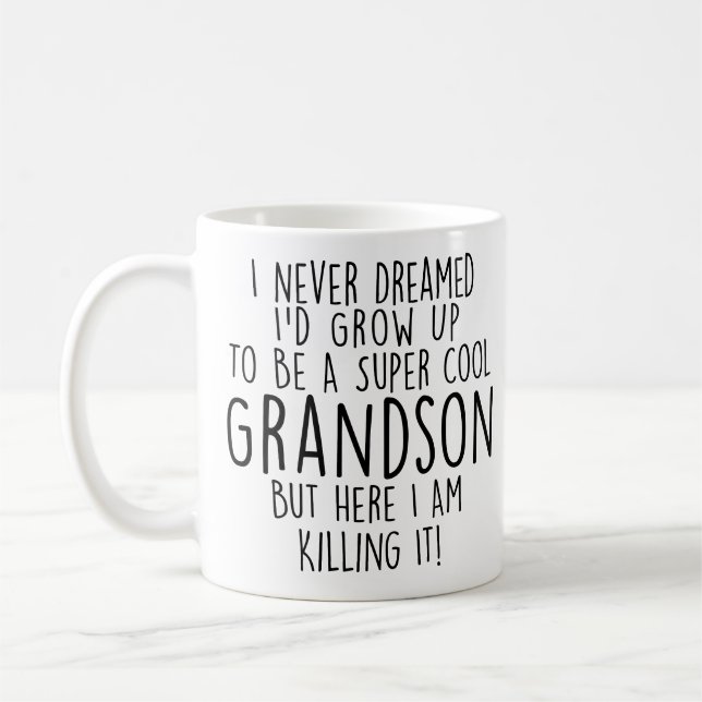 Taza De Café Regalos sarcásticos para los regalos de los nietos (Izquierda)