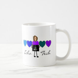 Taza De Café Regalos únicos del técnico cardiaco del eco