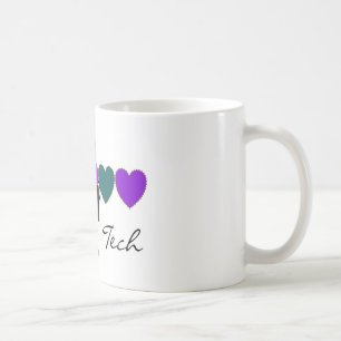 Taza De Café Regalos únicos del técnico cardiaco del eco