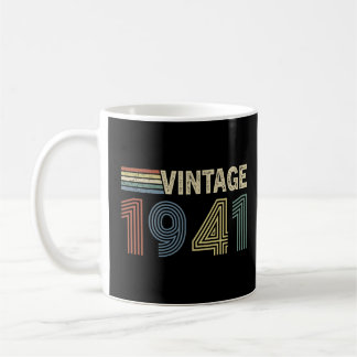 Taza De Café Regalos vintage de cumpleaños de 1941 para abuelo