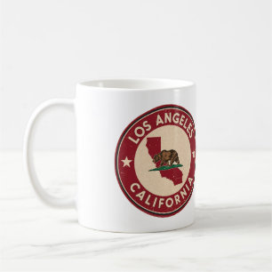 Taza De Café Regalos vintage de Los Ángeles, California