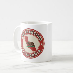 Taza De Café Regalos vintage de San Francisco, California