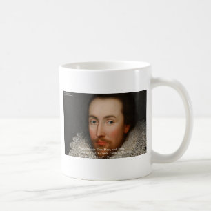 Taza De Café Regalos y camisetas de citas sabias de Shakespeare