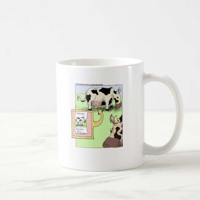 Taza De Café Regalos y objetos de colección divertidos de vaca  (Derecha)