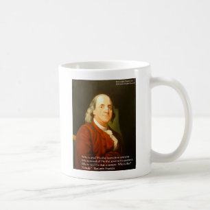 Taza De Café Regalos y Tarjetas de Citas de Ben Franklin (Qué e