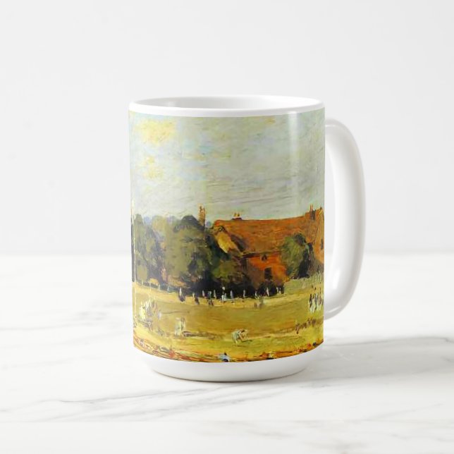 Taza De Café Regatta en Hampton Court Alfred Sisley Poster (Anverso derecho)