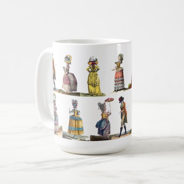 Taza De Café Regency French Fashion Designs Marie Antoinette Co (Anverso izquierdo)