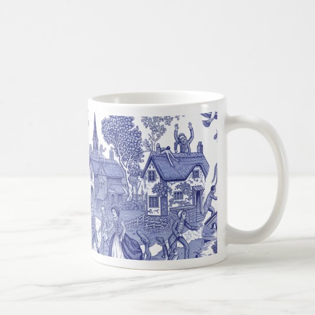 Taza De Café Regency Undead Blue Willow - Mug (Derecha)