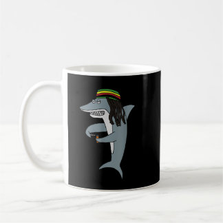 Taza De Café Reggae Shark: Gracioso reloj rasta