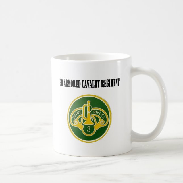 Taza De Café regimiento de caballería acorazada 3d (Derecha)
