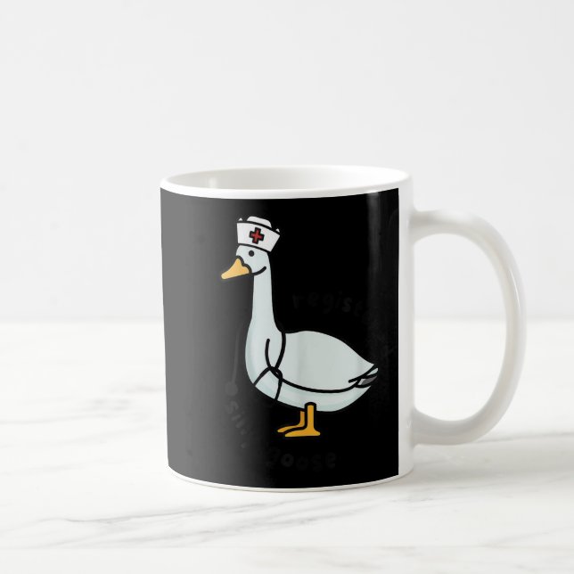Taza De Café Registered Silly Goose Rn Nurse Stethoscope Nursin (Derecha)