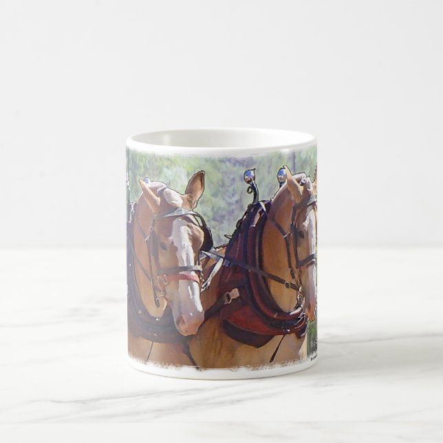 Taza De Café Registración belga del caballo de proyecto (Centro)